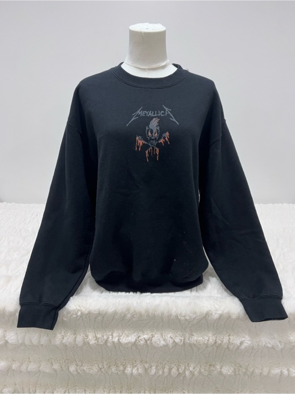 Metallica Black Graphic Crewneck Sweater